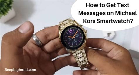 how to get messages on michael kors smartwatch|How TO INSTALL WhatsApp on Michael Kors Smartwatch.